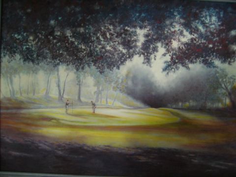 golf au petit matin